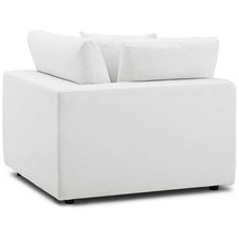 Load image into Gallery viewer, Down Filled Overstuffed Corner Chair In White