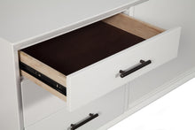 Load image into Gallery viewer, Mid-century modern white large tv stand