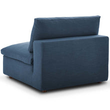 Load image into Gallery viewer, Down Filled Overstuffed 6 Pc Sofa Sectional In Azure