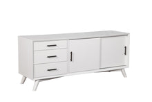 Load image into Gallery viewer, Mid-century modern white large tv stand