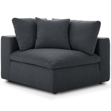 Load image into Gallery viewer, Down Filled Overstuffed Corner Chair In Gray