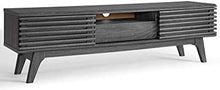 Load image into Gallery viewer, Charcoal Slated Large Tv Stand