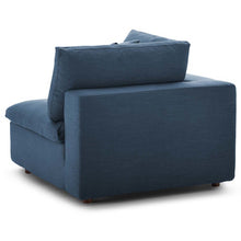 Load image into Gallery viewer, Down Filled Overstuffed Corner Chair In Azure