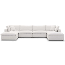 Load image into Gallery viewer, Down Filled Overstuffed 6 Pc Sofa Sectional In Beige
