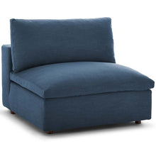 Load image into Gallery viewer, Down Filled Overstuffed Armless Chair In Azure