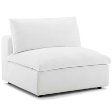 Load image into Gallery viewer, Down Filled Overstuffed Armless Chair in White