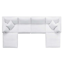 Load image into Gallery viewer, Down Filled Overstuffed Corner Chair In White