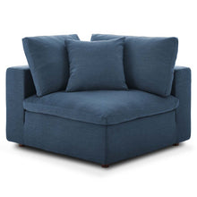Load image into Gallery viewer, Down Filled Overstuffed Corner Chair In Azure