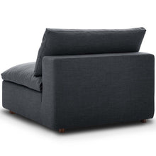 Load image into Gallery viewer, Down Filled Overstuffed Armless Chair in Gray