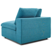 Load image into Gallery viewer, Down Filled Overstuffed 6 Pc Sofa Sectional In Teal