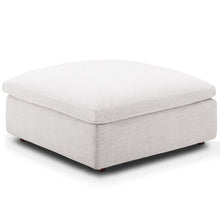 Load image into Gallery viewer, Down Filled Overstuffed Ottoman In Beige