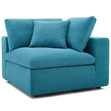Load image into Gallery viewer, Down Filled Overstuffed Corner Chair In Teal