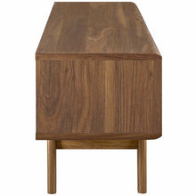 Load image into Gallery viewer, Walnut Slated Small 1 door Tv Stand