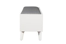 Load image into Gallery viewer, Mid-century modern white storage bench