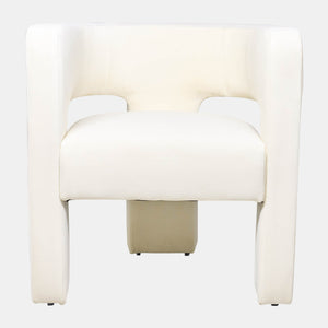 Rounded T back arm chair