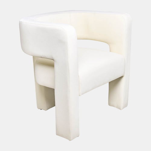 Rounded T back arm chair