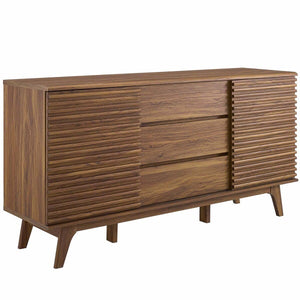 Walnut slatted buffet