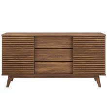 Load image into Gallery viewer, Walnut slatted buffet