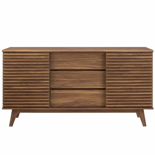 Walnut slatted buffet