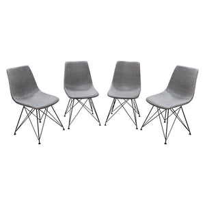 Urban Eiffel gray velvet dining chair