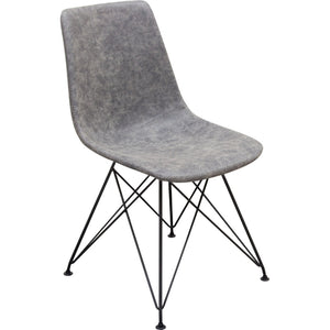 Urban Eiffel gray leatherette dining chair