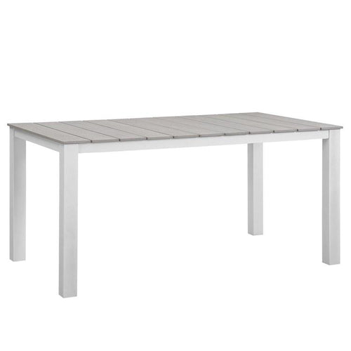 David 63” White Outdoor Table