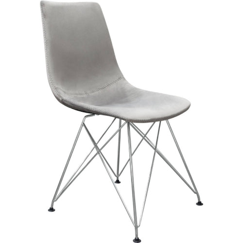 Urban Eiffel gray velvet dining chair