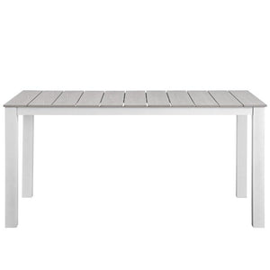 David 63” White Outdoor Table