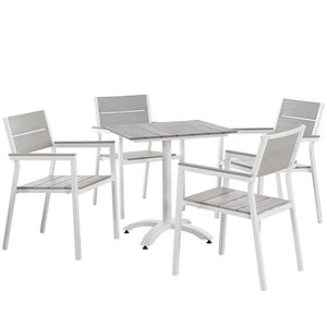 David 28” White Outdoor Table