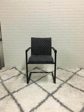 Load image into Gallery viewer, Charcoal diamond tufted dining chair  &quot;As is&quot;