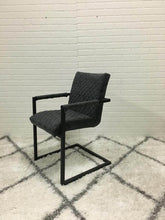 Load image into Gallery viewer, Charcoal diamond tufted dining chair  &quot;As is&quot;