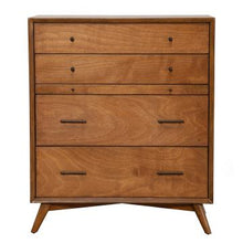 Load image into Gallery viewer, Mid-century modern acorn 4 drawer chest