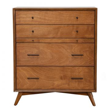 Mid-century modern acorn 4 drawer chest