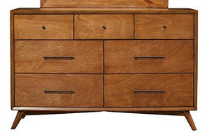 Mid-century modern acorn 7 drawer dresser