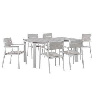 David 63” White Outdoor Table