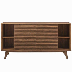 Walnut slatted buffet