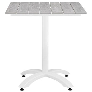 David 28” White Outdoor Table