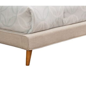 Britney Light Gray Queen Platform bed