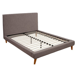 Britney Dark Gray Queen Platform bed