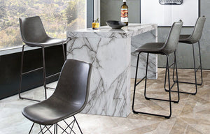 Urban gray barstool