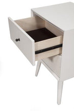 Load image into Gallery viewer, Mid-century modern white nightstand