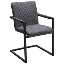 Load image into Gallery viewer, Charcoal diamond tufted dining chair  &quot;As is&quot;