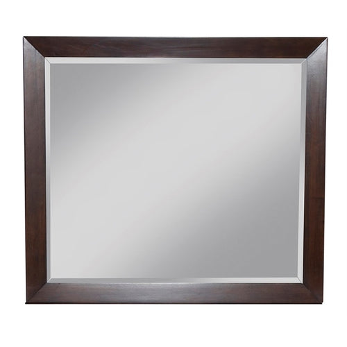 Mid-century modern walnut mirror