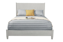 Load image into Gallery viewer, Mid-century modern washed gray standard king bed frame