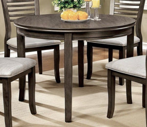 42 inch gray round dining table