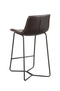 Bonded leather counter stool