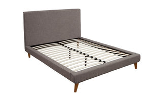 Britney Dark Gray Queen Platform bed