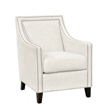 Load image into Gallery viewer, Cream nailhead arm chair