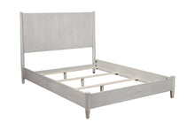 Load image into Gallery viewer, Mid-century modern washed gray standard king bed frame