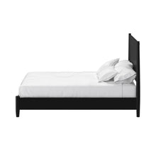 Load image into Gallery viewer, Mid-century modern black queen bed frame